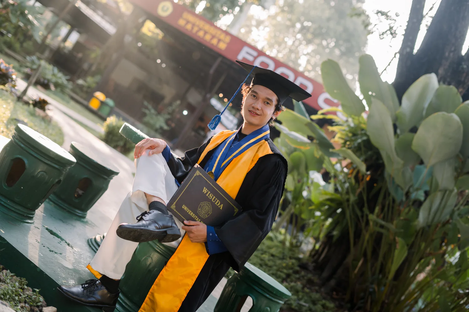 Graduation day moment
